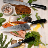 3-Piece Professional Damascus Steel Kitchen Knife Set