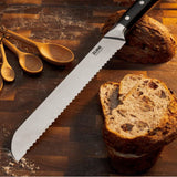 15-Piece Professional German Steel Kitchen Knife Block Set