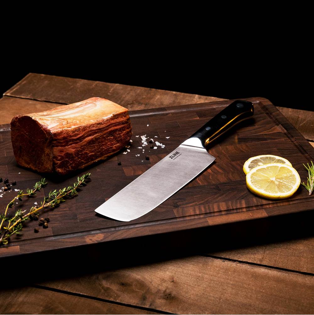 15-Piece Professional German Steel Kitchen Knife Block Set
