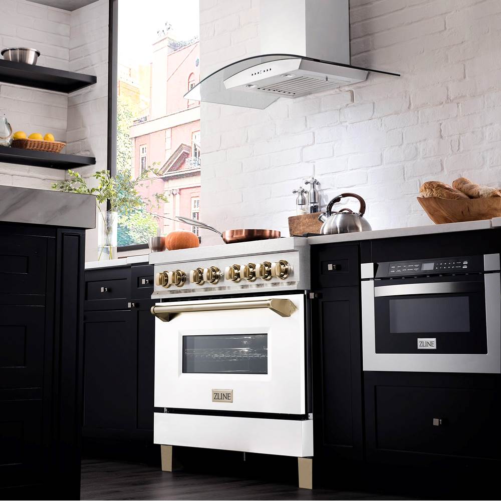 Autograph Edition 36'' 4.6 cu.' Dual Fuel Range with Gas Stove and Electric Oven in DuraSnow Stainless Steel with WM Door and CB Accents
