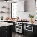 Autograph Edition 30'' 4.0 cu.' Dual Fuel Range with Gas Stove and Electric Oven in Stainless Steel with Champagne Bronze Accents