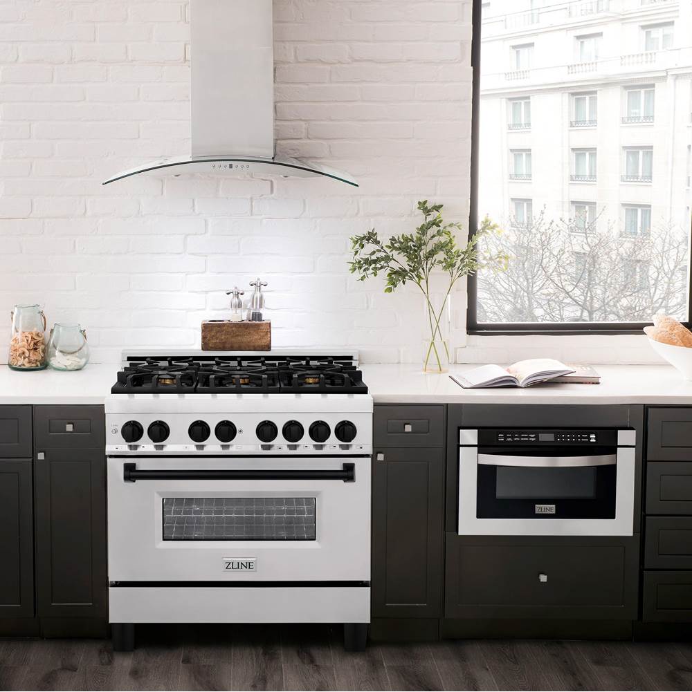 Autograph Edition 36'' 4.6 cu.' Dual Fuel Range with Gas Stove and Electric Oven in Stainless Steel with Champagne Bronze Accents