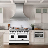 Autograph Edition 48'' 6.0 cu.' Dual Fuel Range with Gas Stove and Electric Oven in Stainless Steel with White Matte Door and CB Accents