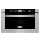 36'' Kitchen Package with Stainless Steel Dual Fuel Range, Range Hood, Microwave Drawer and Tall Tub Dishwasher