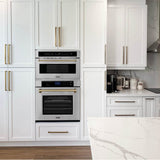 30'' Autograph Edition Single Wall Oven with Self Clean and True Conection in Stainless Steel and Champagne Bronze