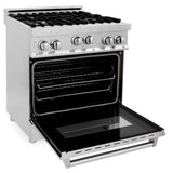 30'' All Gas Range in Stainless Steel with Brass Burners