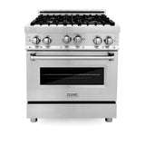 30'' All Gas Range in Stainless Steel with Brass Burners