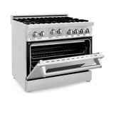 36'' All Gas Range in Stainless Steel with Brass Burners