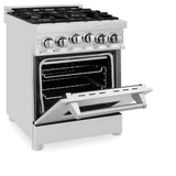 24'' 2.8 cu.' Range with Gas Stove and Gas Oven in Stainless Steel