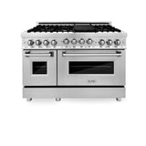 Z-Line - 48'' 6.0 cu.' Range with Gas Stove and Gas Oven in Stainless Steel - Stainless Steel