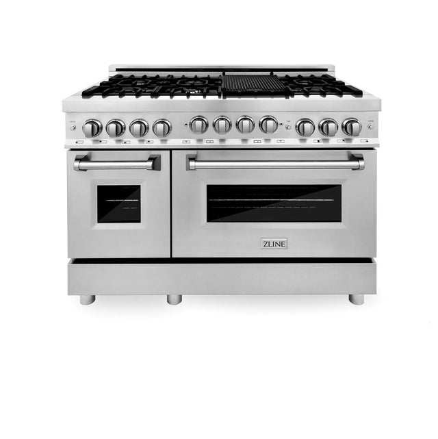 Z-Line - 48'' 6.0 cu.' Range with Gas Stove and Gas Oven in Stainless Steel - Stainless Steel