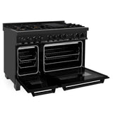 48'' 6.0 cu.' Range with Gas Stove and Gas Oven in Black Stainless Steel