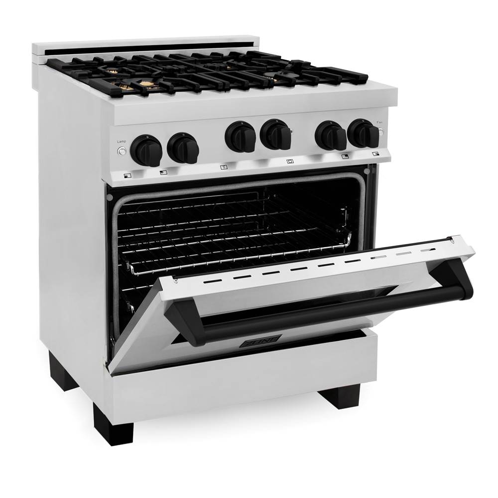 Autograph Edition 30'' 4.0 cu.' Range with Gas Stove and Gas Oven in Stainless Steel with Champagne Bronze Accents