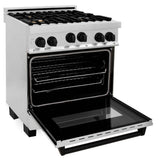 Autograph Edition 30'' 4.0 cu.' Range with Gas Stove and Gas Oven in Stainless Steel with Champagne Bronze Accents