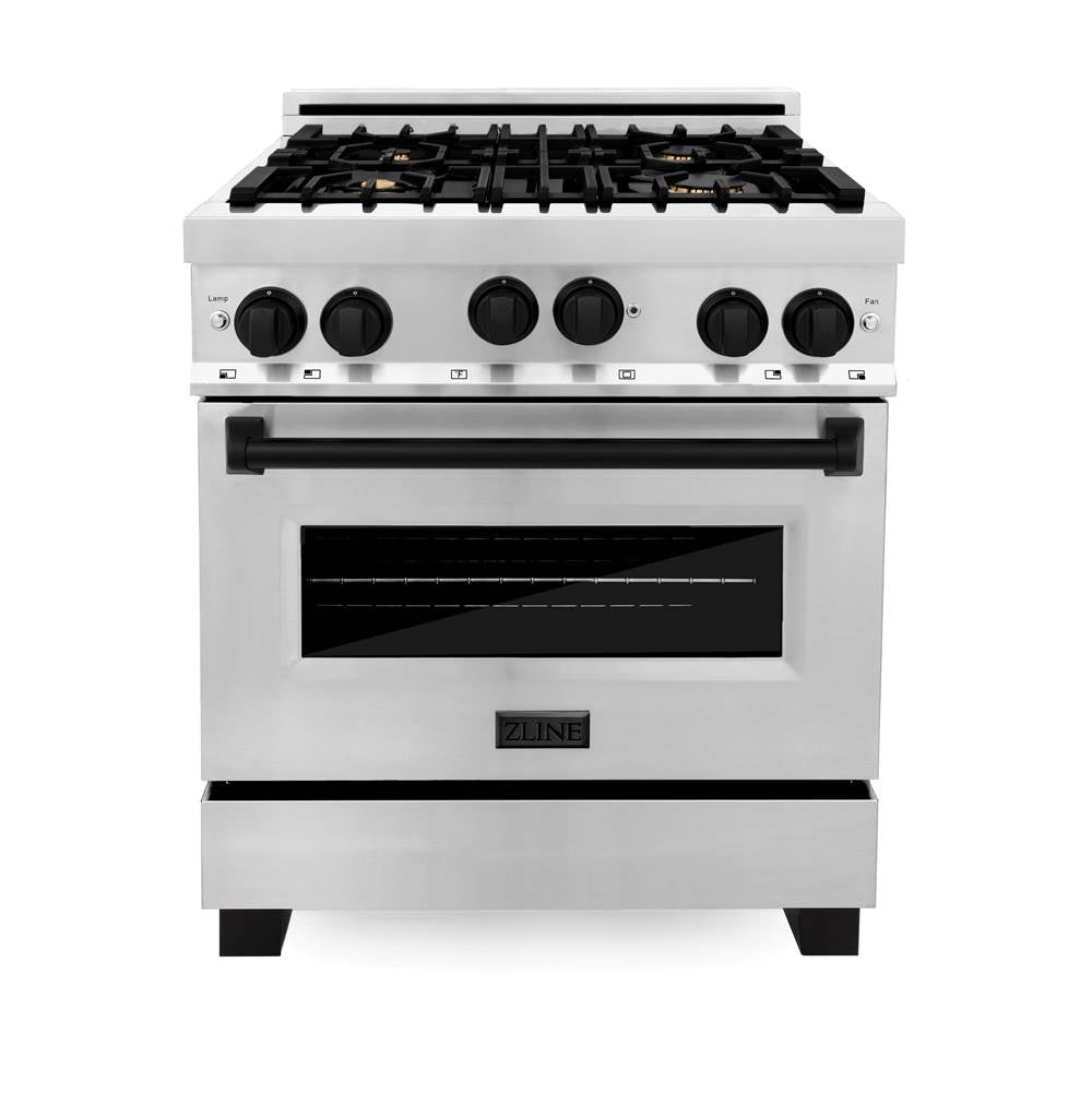 Autograph Edition 30'' 4.0 cu.' Range with Gas Stove and Gas Oven in Stainless Steel with Champagne Bronze Accents