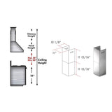 2-12 in. Alpine Short Chimney Pieces for 7 ft. to 8 ft. Ceilings (SK-ALP70WL)
