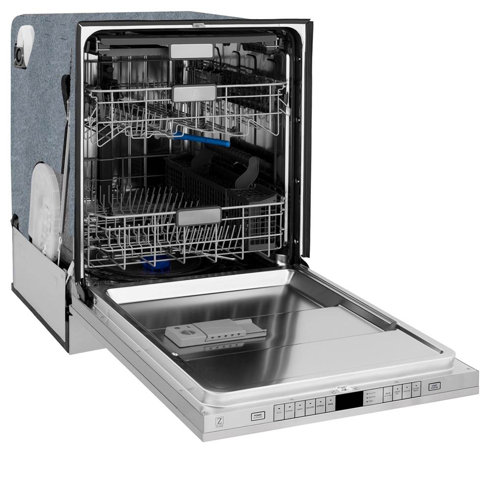 24'' Monument Series 3rd Rack Top Touch Control Dishwasher in Custom Panel Ready with Stainless Steel Tub, 45dBa