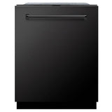 Z-Line - 24'' Monument Series 3rd Rack Top Touch Control Dishwasher in Black Stainless Steel with Stainless Steel Tub, 45dBa - Black Stainless Steel