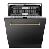 Autograph Edition 24'' 3rd Rack Top Touch Control Tall Tub Dishwasher in Stainless Steel with Champagne Bronze Handle, 51dBa