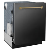 Autograph Edition 24'' 3rd Rack Top Touch Control Tall Tub Dishwasher in Stainless Steel with Champagne Bronze Handle, 51dBa