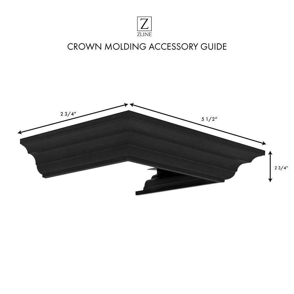 Crown Molding Profile 6 for Wall Mount Range Hood (CM6-BS655N)