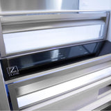 30'' 16.1 cu. ft. Built-In 2-Door Bottom Freezer Refrigerator with Internal Water and Ice Dispenser in Stainless Steel