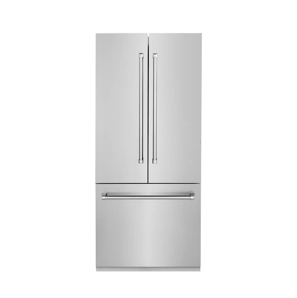 36'' 19.6 cu. Ft. Panel Ready Built-In 3-Door French Door Refrigerator with Internal Water and Ice Dispenser