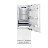 30'' 16.1 cu. ft. Panel Ready Built-In 2-Door Bottom Freezer Refrigerator with Internal Water and Ice Dispenser