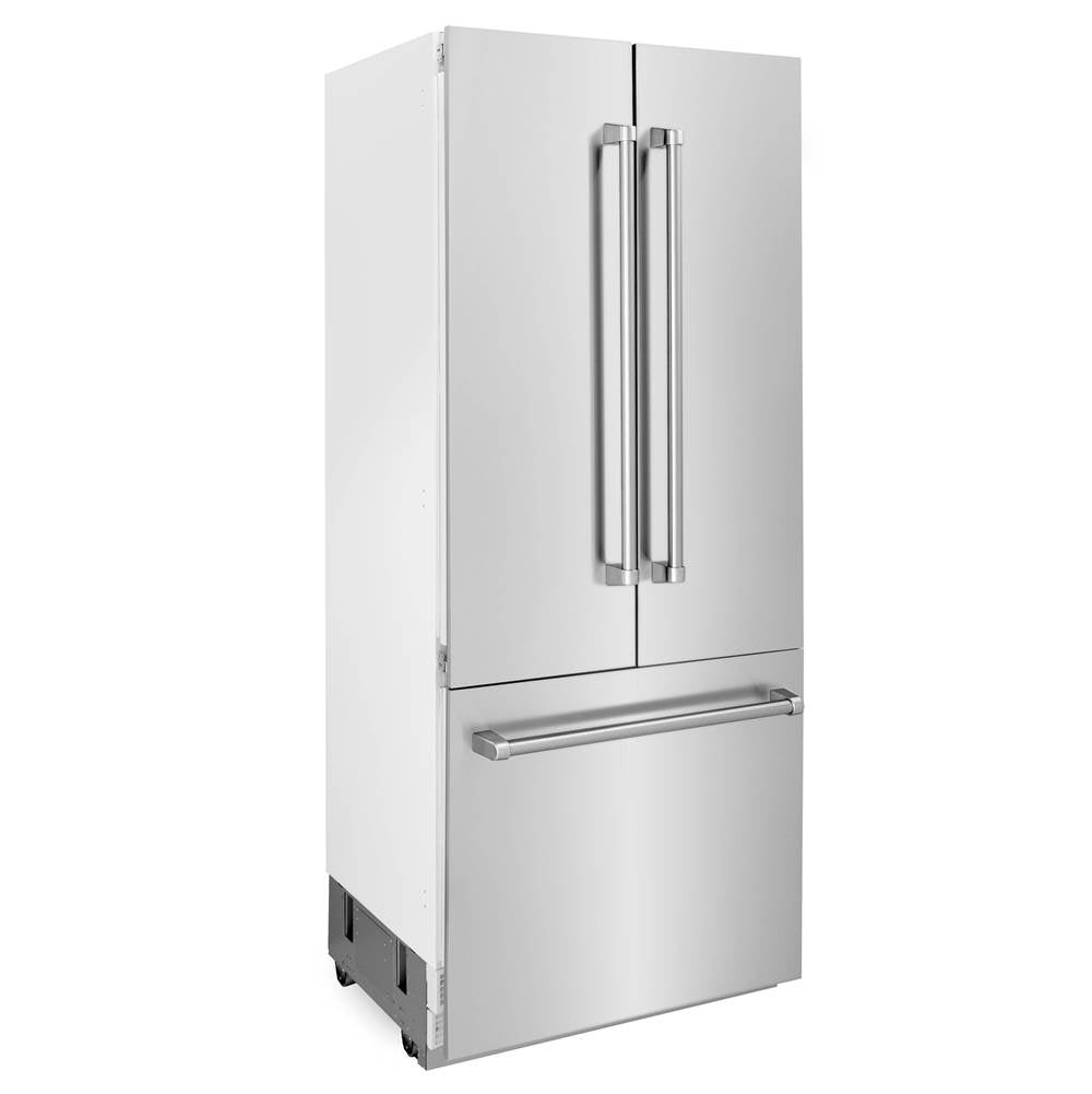 36'' 19.6 cu. Ft. Panel Ready Built-In 3-Door French Door Refrigerator with Internal Water and Ice Dispenser
