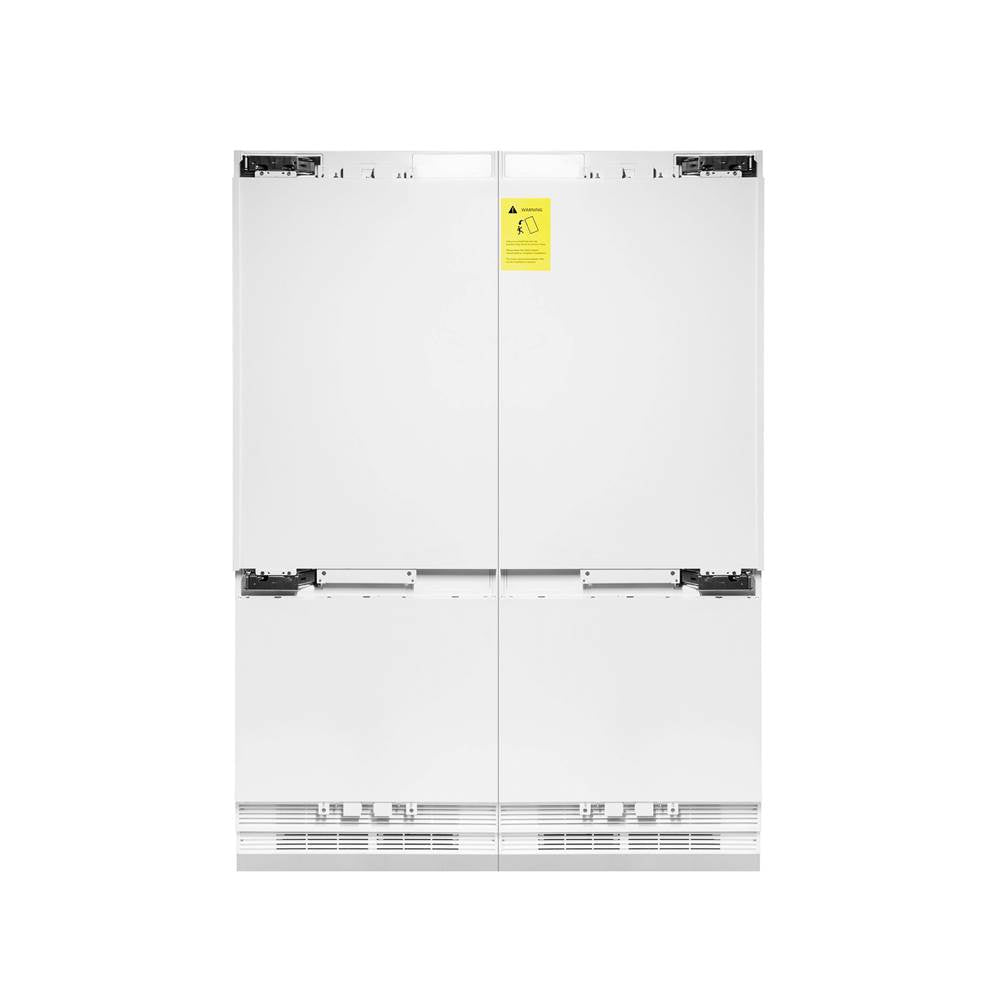 Z-Line - 60'' 32.2 cu. Ft. Panel Ready Built-In 4-Door French Door Refrigerator with Internal Water and Ice Dispenser - Stainless Steel