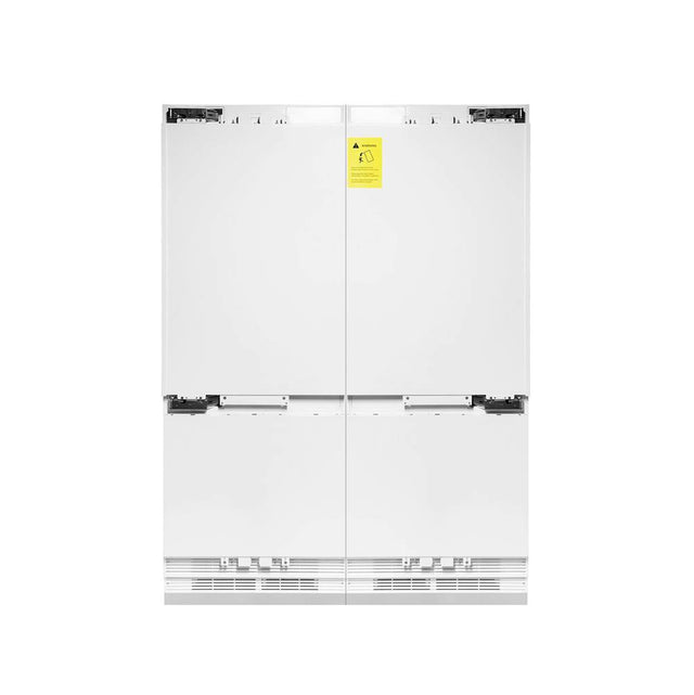 Z-Line - 60'' 32.2 cu. Ft. Panel Ready Built-In 4-Door French Door Refrigerator with Internal Water and Ice Dispenser - Stainless Steel
