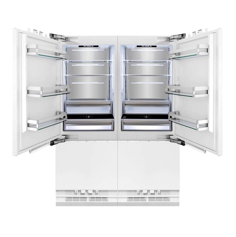 60'' 32.2 cu. Ft. Panel Ready Built-In 4-Door French Door Refrigerator with Internal Water and Ice Dispenser