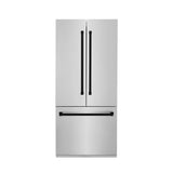 Z-Line - 36 Autograph Edition 19.6 cu. ft. Built-in 2-Door Bottom Freezer Refrigerator with Internal Water and Ice Dispenser in Stainless Steel with Matte Black Accents - Matte Black