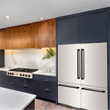 60'' Autograph Edition 32.2 cu. ft. Built-in 4-Door French Door Refrigerator with Internal Water and Ice Dispenser in Stainless Steel with Champagne Bronze Accents