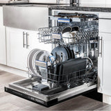 Autograph Edition 18 Compact 3rd Rack Top Control Dishwasher in Stainless Steel with Gold Handle, 51dBa