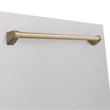 24'' Autograph Edition Tallac Dishwasher Panel in Stainless Steel with Champagne Bronze Handle