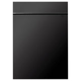 Z-Line - 18'' Compact Black Stainless Steel Top Control Dishwasher with Stainless Steel Tub and Modern Style Handle, 40dBa - Black Stainless Steel