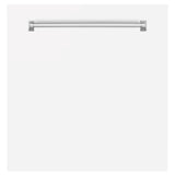 Z-Line - 24'' Monument Dishwasher Panel in White Matte with Traditional Handle - Matte White