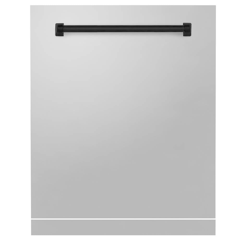 24'' Autograph Edition Monument Dishwasher Panel in Stainless Steel with Matte Black Handle
