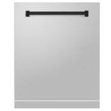 24'' Autograph Edition Monument Dishwasher Panel in Stainless Steel with Matte Black Handle