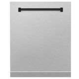24'' Autograph Edition Monument Dishwasher Panel in Stainless Steel with Matte Black Handle