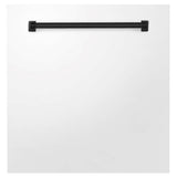 Z-Line - 24'' Autograph Edition Monument Dishwasher Panel in White Matte with Matte Black Handle - Matte White
