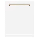 24'' Autograph Edition Monument Dishwasher Panel in Stainless Steel with Champagne Bronze Handle
