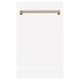 18'' Autograph Edition Tallac Dishwasher Panel in Stainless Steel with Champagne Bronze Handle