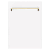 18'' Autograph Edition Tallac Dishwasher Panel in Stainless Steel with Champagne Bronze Handle