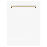 24'' Autograph Edition Tallac Dishwasher Panel in Stainless Steel with Champagne Bronze Handle