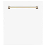 24'' Autograph Edition Tallac Dishwasher Panel in Stainless Steel with Champagne Bronze Handle
