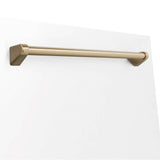 24'' Autograph Edition Monument Dishwasher Panel in Stainless Steel with Champagne Bronze Handle