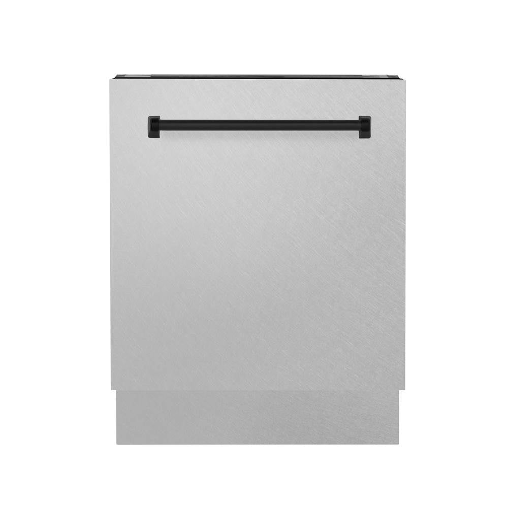 Z-Line - Autograph Edition 24'' 3rd Rack Top Control Tall Tub Dishwasher in DuraSnow Stainless Steel with Matte Black Handle, 51dBa - DuraSnow Stainless Steel