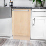 18'' Tallac Series 3rd Rack Top Control Dishwasher in Unfinished Wood and Traditonal Handle, 51dBa